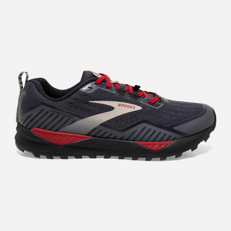 Ténis Brooks Cascadia 15 Gtx Sapatilhas Trail Running Homem Pretas /Cinzentas/Vermelhas (42739JLTG)